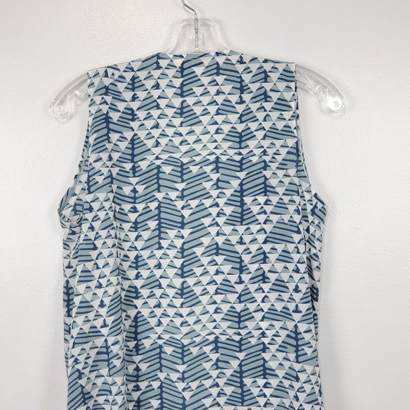 LuLaRoe Joy Gray Slate Blue White Long Duster Vest NEW NWT Size S - Picture 7 of 12